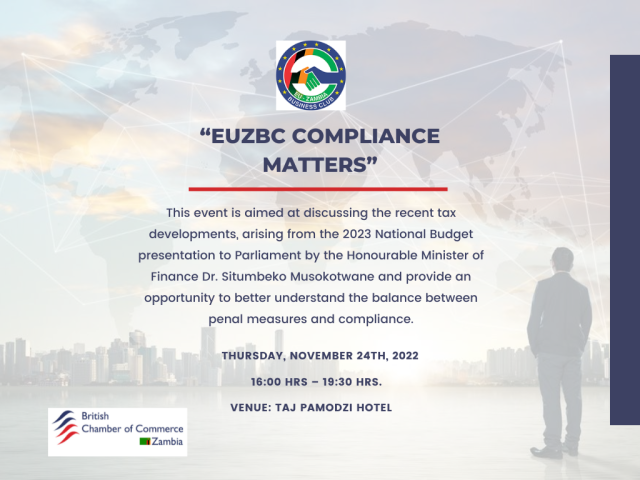 EUZBC Compliance Matters, 24th November, 2022